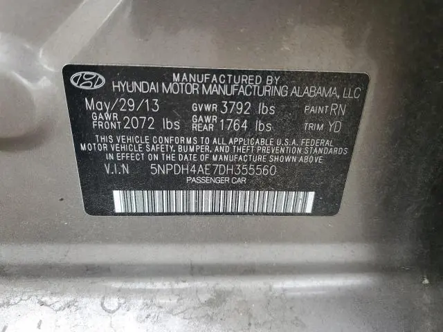 2013 HYUNDAI ELANTRA GLS  