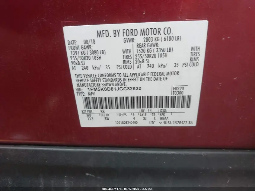 2018 FORD EXPLORER XLT