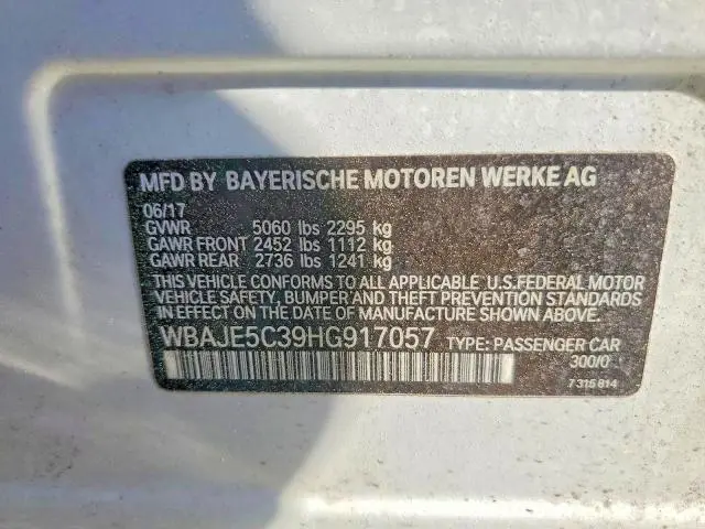2017 BMW 540 I  