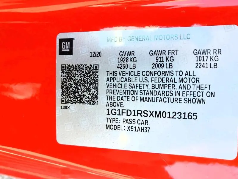 2021 CHEVROLET CAMARO LT  