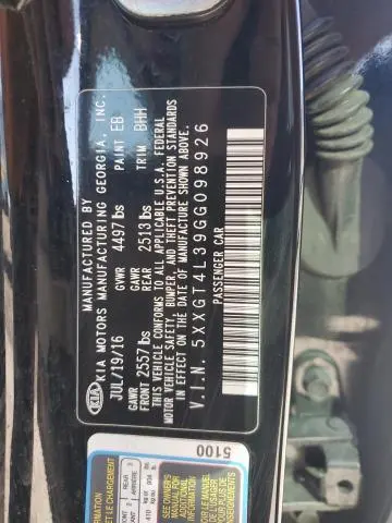 2016 KIA OPTIMA LX  