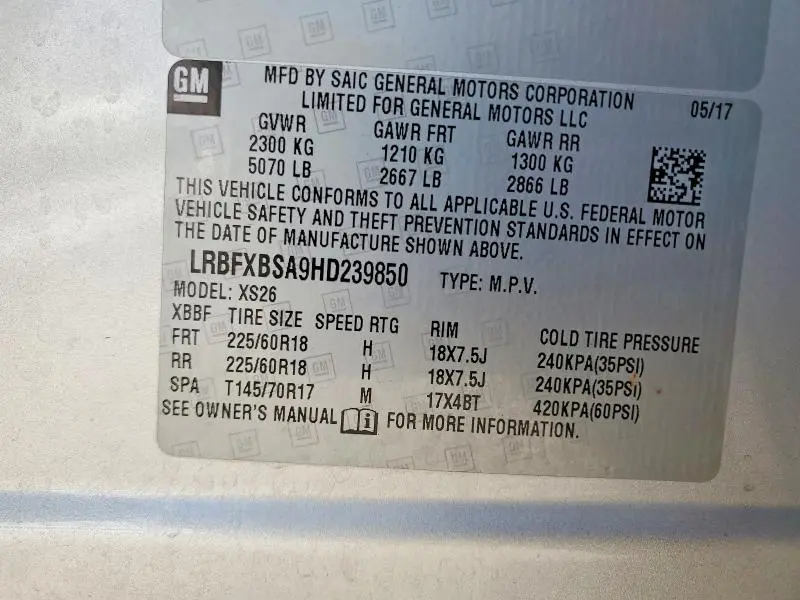 2017 BUICK ENVISION ESSENCE  