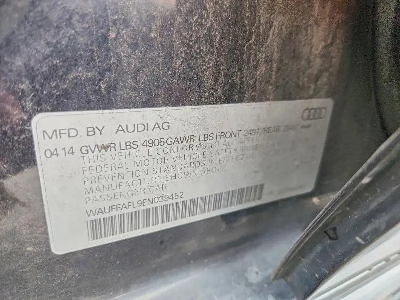 2014 AUDI A4 PREMIUM PLUS  