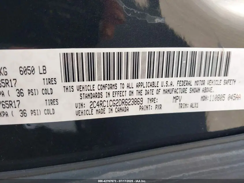 2013 CHRYSLER TOWN & COUNTRY TOURING-L