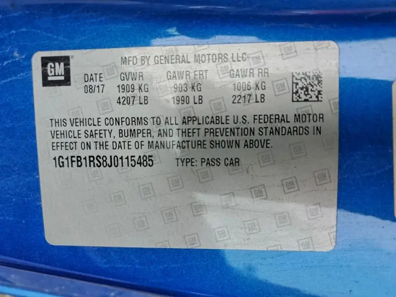 2018 CHEVROLET CAMARO LT  