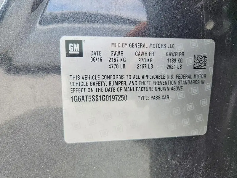 2016 CADILLAC CTS   