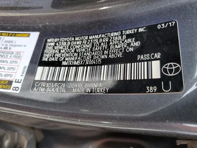 2018 TOYOTA C-HR XLE  