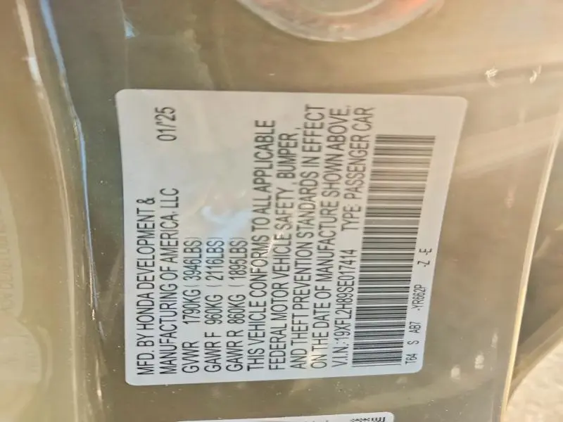 2025 HONDA CIVIC SPORT  