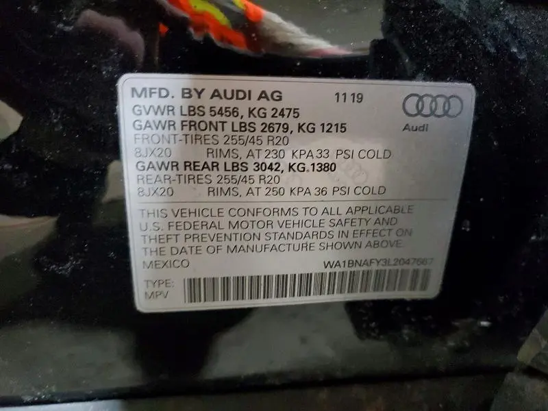 2020 AUDI Q5 PREMIUM PLUS  