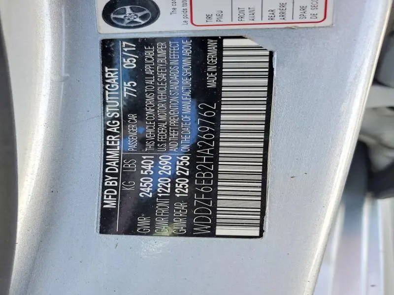 2017 MERCEDES-BENZ E 43 4MATIC AMG  