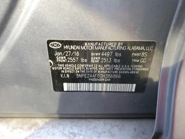 2016 HYUNDAI SONATA SE  