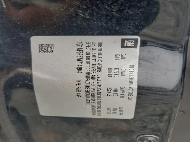 2010 CHEVROLET COBALT 2LT  