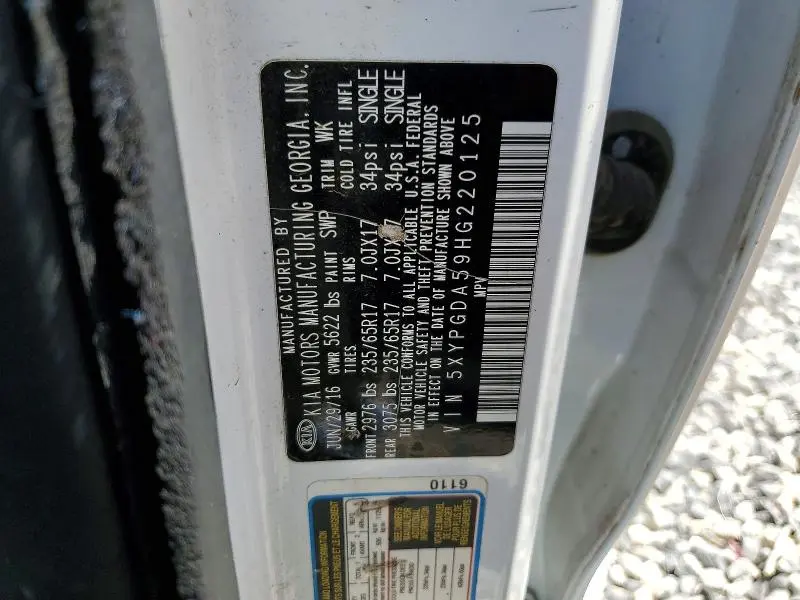 2017 KIA SORENTO LX V6  