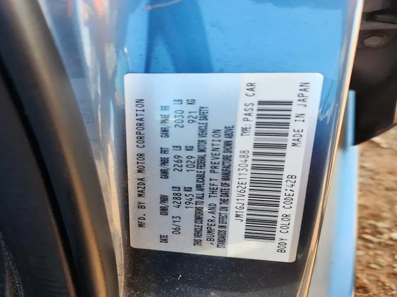 2014 MAZDA 6 TOURING  