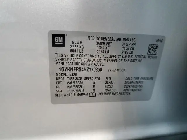 2017 CADILLAC XT5 PREMIUM LUXURY  