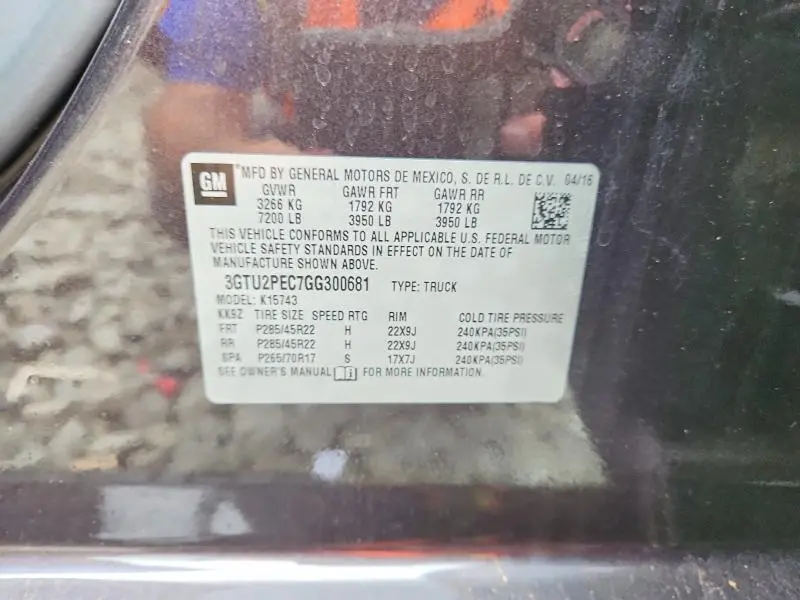 2016 GMC SIERRA K1500 DENALI  
