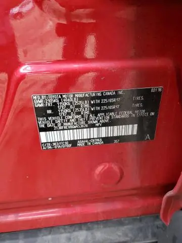 2016 TOYOTA RAV4 XLE