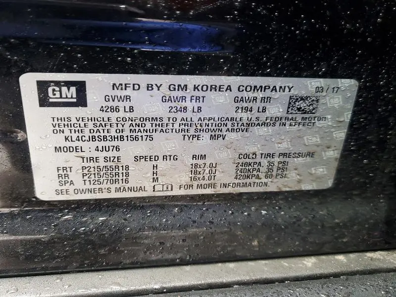 2017 BUICK ENCORE PREFERRED II  