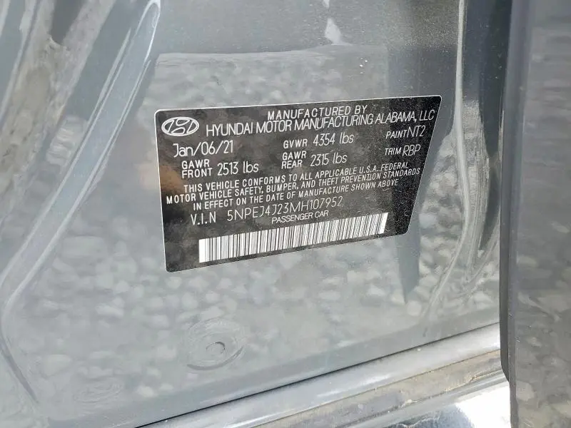 2021 HYUNDAI SONATA SEL PLUS  