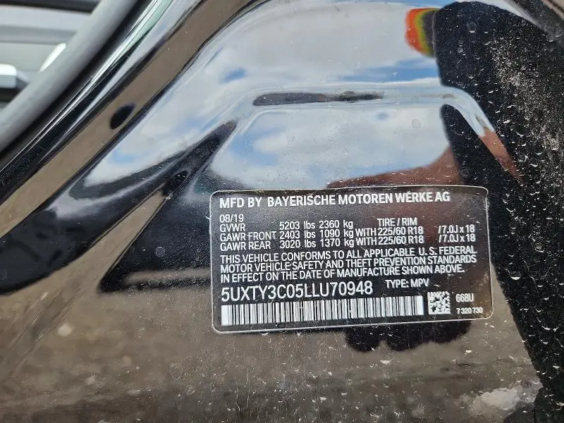 2020 BMW X3 SDRIVE30I  