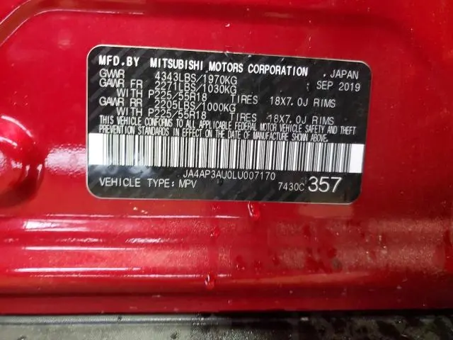 2020 MITSUBISHI OUTLANDER SPORT ES  