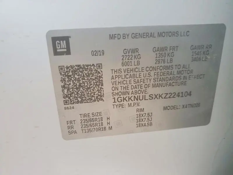 2019 GMC ACADIA SLT-1  