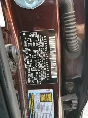 2013 KIA SORENTO SX  