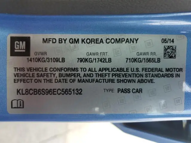 2014 CHEVROLET SPARK LS  