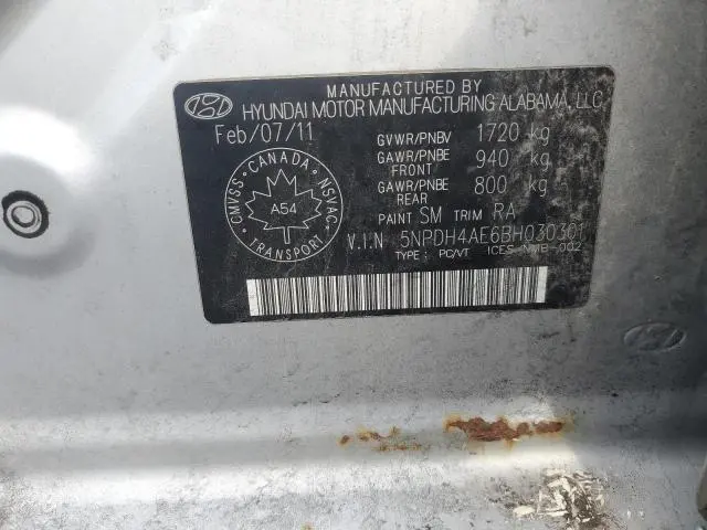 2011 HYUNDAI ELANTRA GLS  