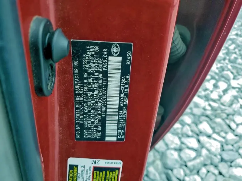 2011 TOYOTA CAMRY BASE  