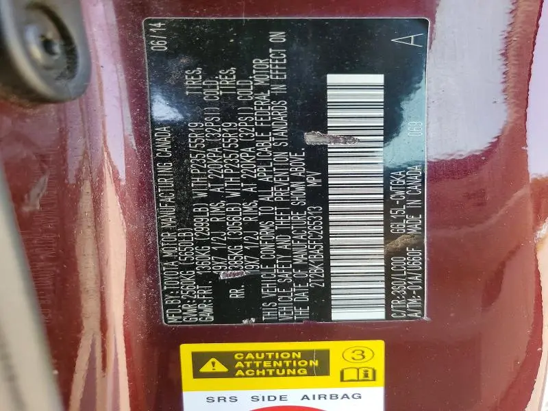 2015 LEXUS RX 350 BASE  
