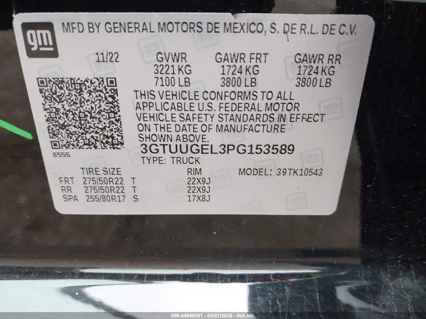 2023 GMC SIERRA 1500 4WD  SHORT BOX DENALI