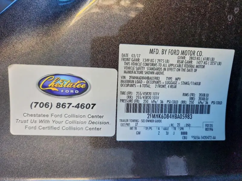 2017 FORD FLEX LIMITED  