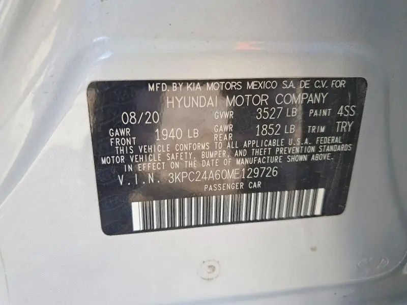 2021 HYUNDAI ACCENT SE  