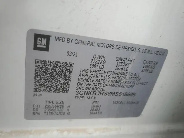 2021 CHEVROLET BLAZER 3LT  