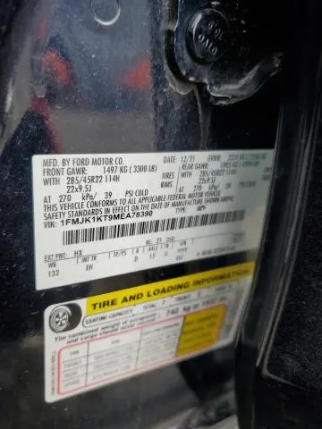 2021 FORD EXPEDITION MAX LIMITED  