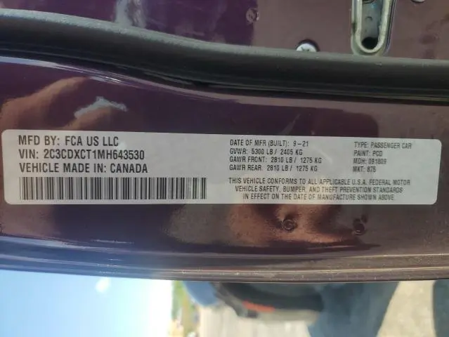 2021 DODGE CHARGER R/T  