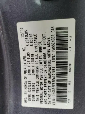 2014 HONDA ACCORD EXL  