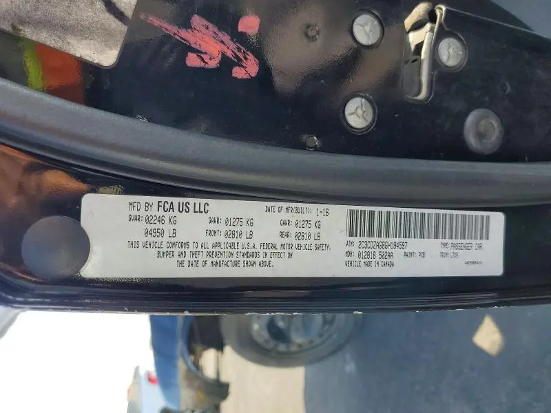 2016 DODGE CHALLENGER SXT  