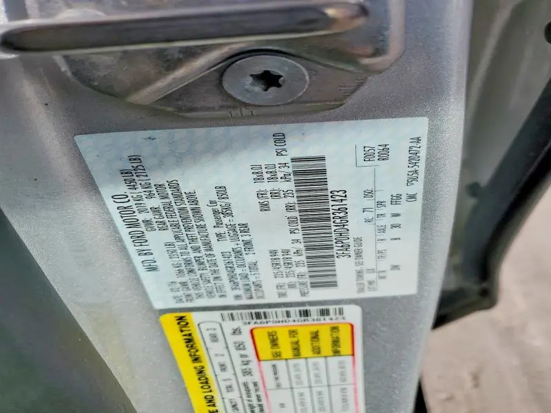 2016 FORD FUSION SE  
