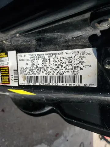 2010 TOYOTA TACOMA ACCESS CAB  