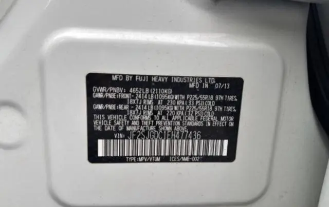 2014 SUBARU FORESTER 2.0XT PREMIUM  