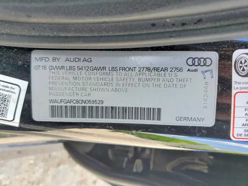 2016 AUDI A6 PREMIUM PLUS  