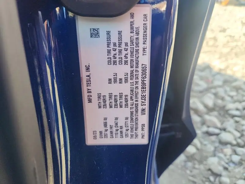 2023 TESLA MODEL 3   