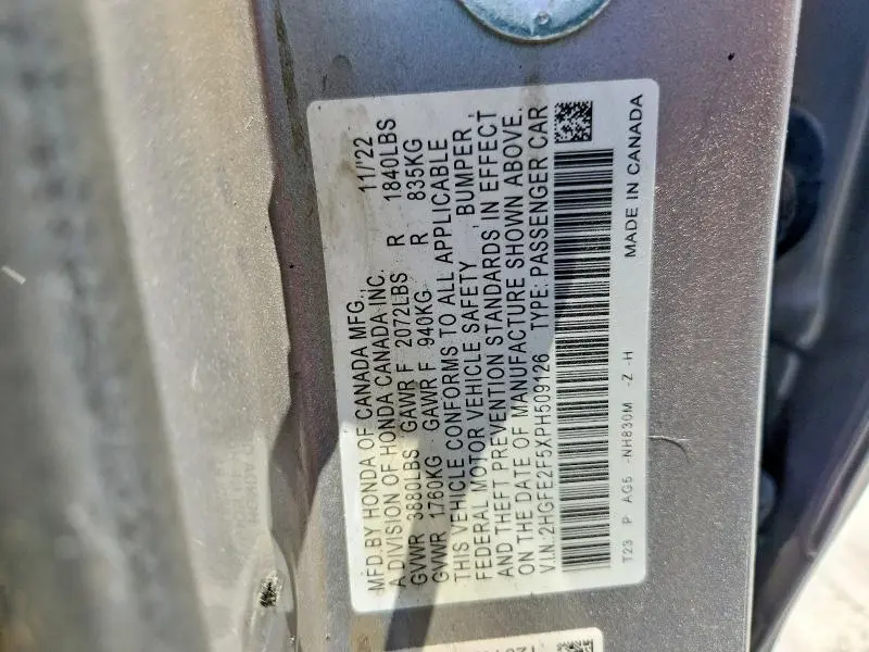 2023 HONDA CIVIC SPORT  