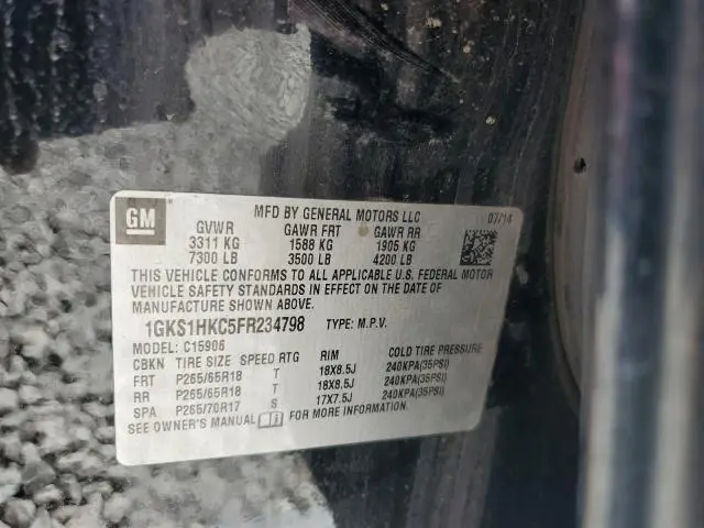 2015 GMC YUKON XL C1500 SLT  