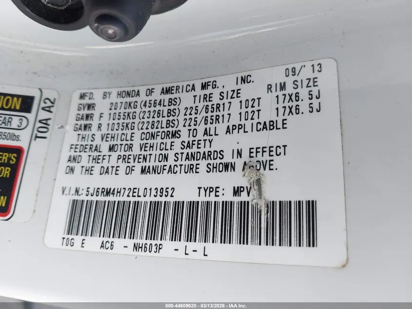 2014 HONDA CR-V EX-L