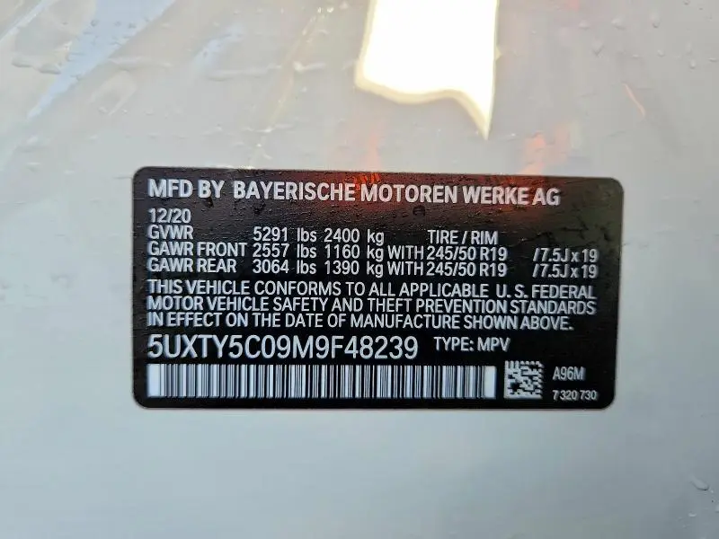 2021 BMW X3 XDRIVE30I  