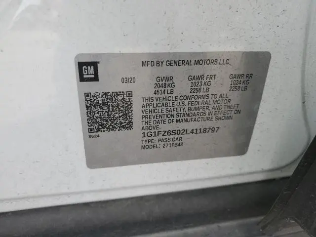 2020 CHEVROLET BOLT EV PREMIER  