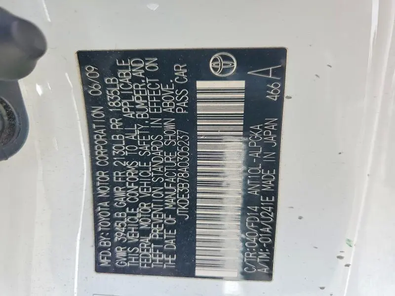 2010 SCION TC BASE  